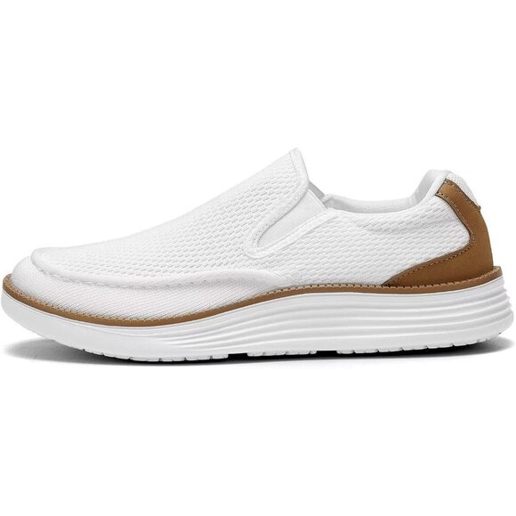 〽️Closed Toe Loafers Sneakers Men\'s White Mesh Slip On Lightweight Soft Sole main image 4